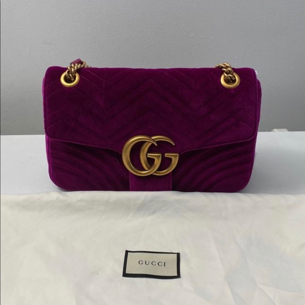 Women’s velvet mini Gucci marmont bag , - Picture 6 of 8